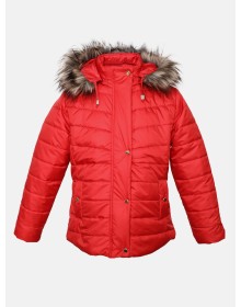 Girls  Quilted jacket redrose